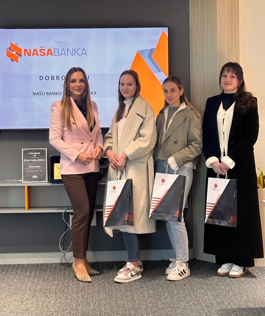 Naša Banka kroz stručnu praksu otvara vrata mladim ekonomistima